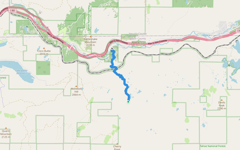 Loch Leven Trail walking route map in Big Bend