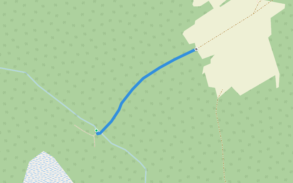 Тропа паломников walking route map in Svetloyar