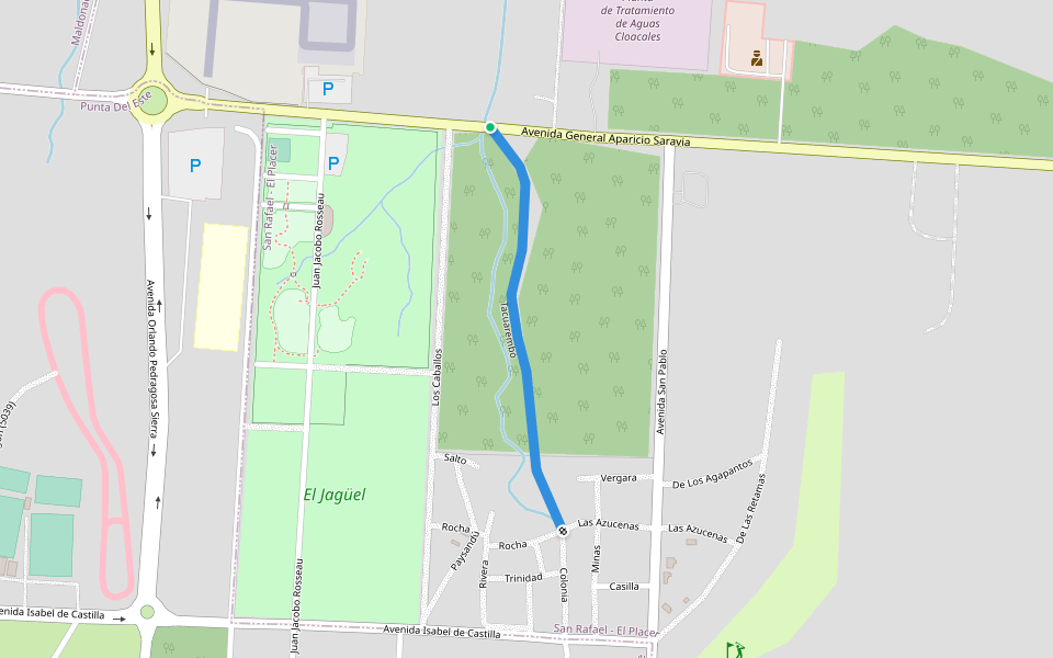 Tacuarembó walking route map in Maldonado