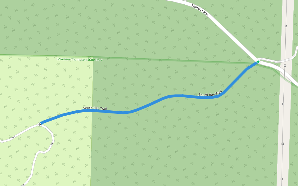 South Bay Trail walking route map in Crivitz