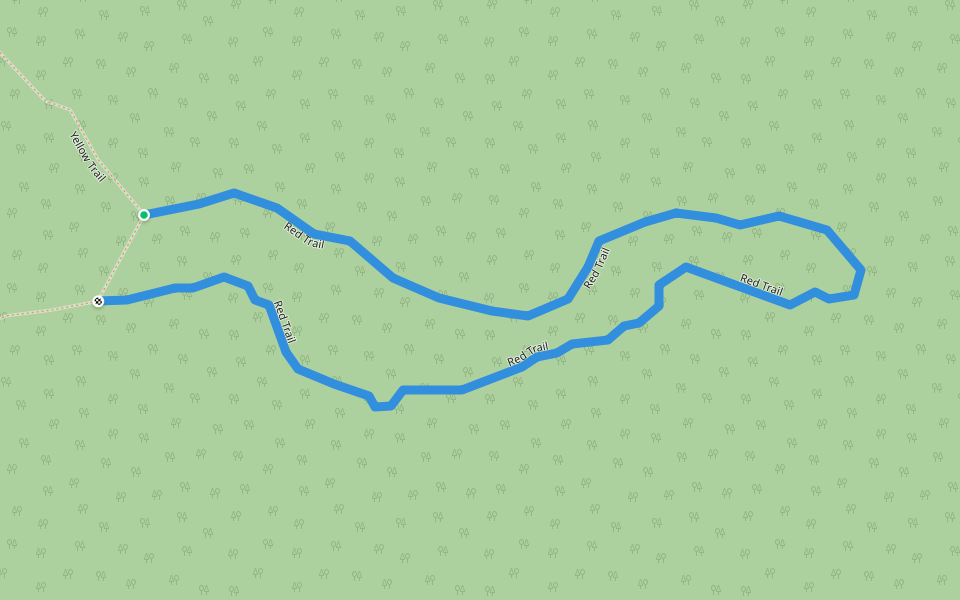 Red Trail walking route map in Stormsrivier