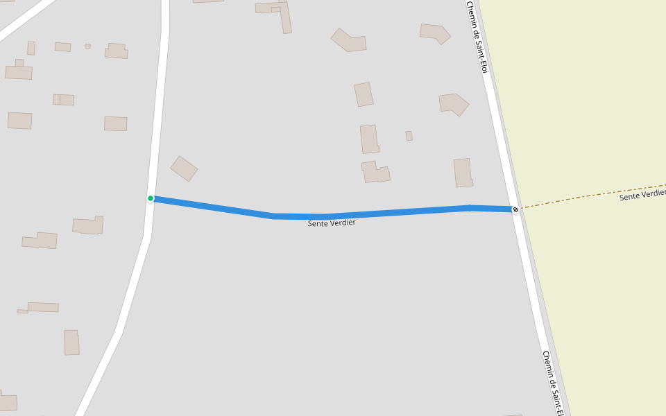 Sente Verdier walking route map in Nassandres sur Risle