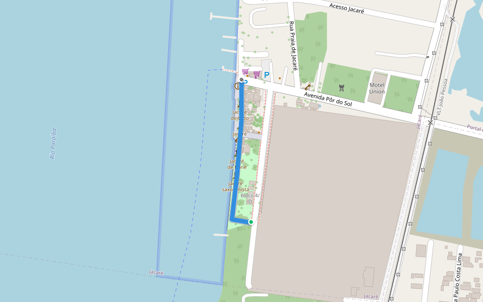 Rua Engenheiro Liédson de Carvalho Lisboa walking route map in Cabedelo