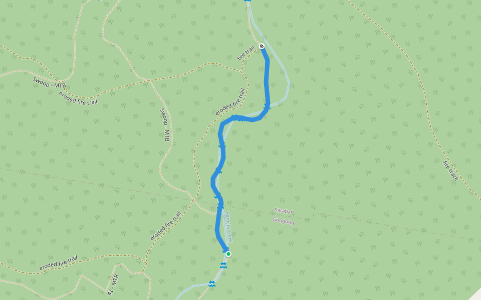 Madge's Maze - MTB walking route map in Karabar