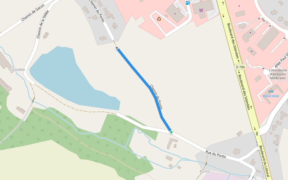 Chemin du Ponto walking route map in Binic-Étables-sur-Mer