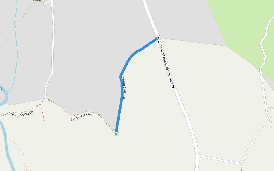 Route Cadicher walking route map in Saint Michel de L' Atalaye