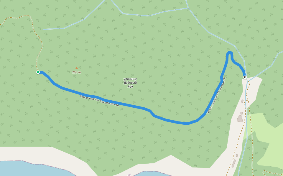 Только пешком или велосипед walking route map in Betta