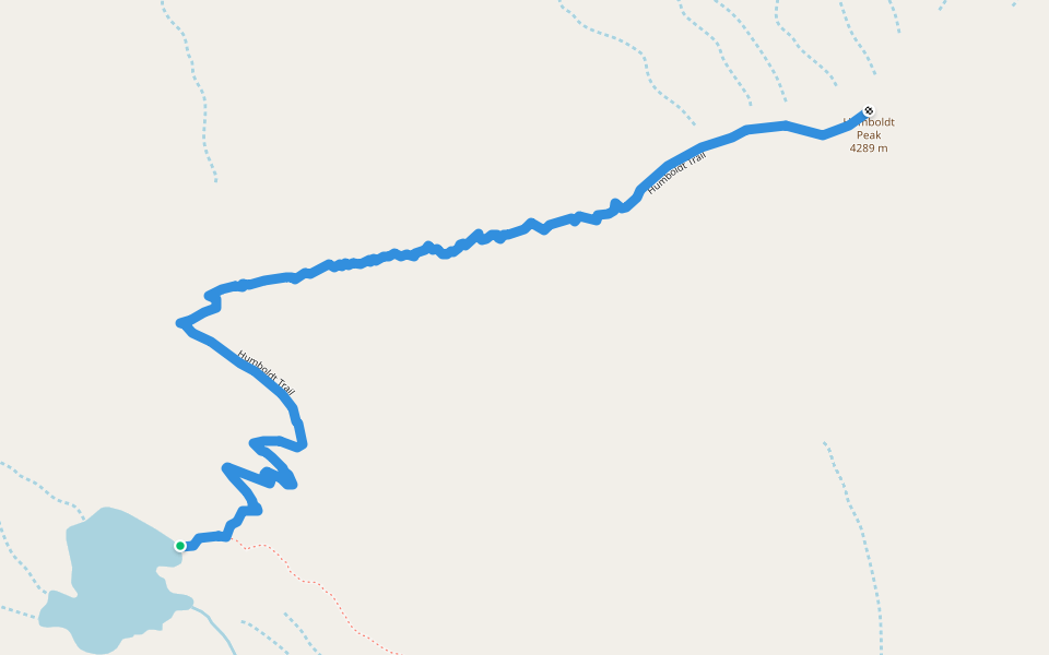 Humboldt Trail walking route map in Silver Cliff