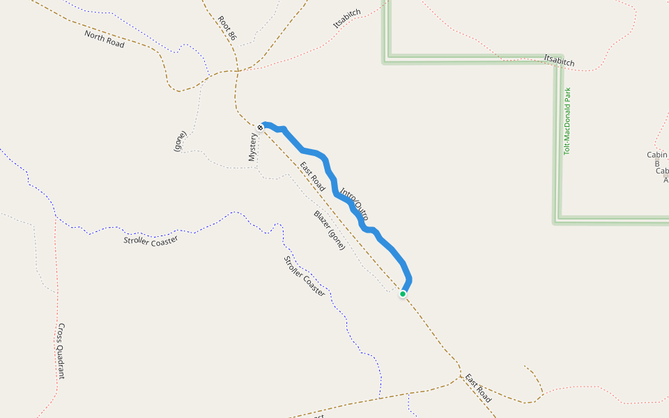 Intro/Outro walking route map in Carnation