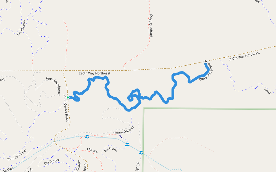 Bob's Run (new) walking route map in Carnation