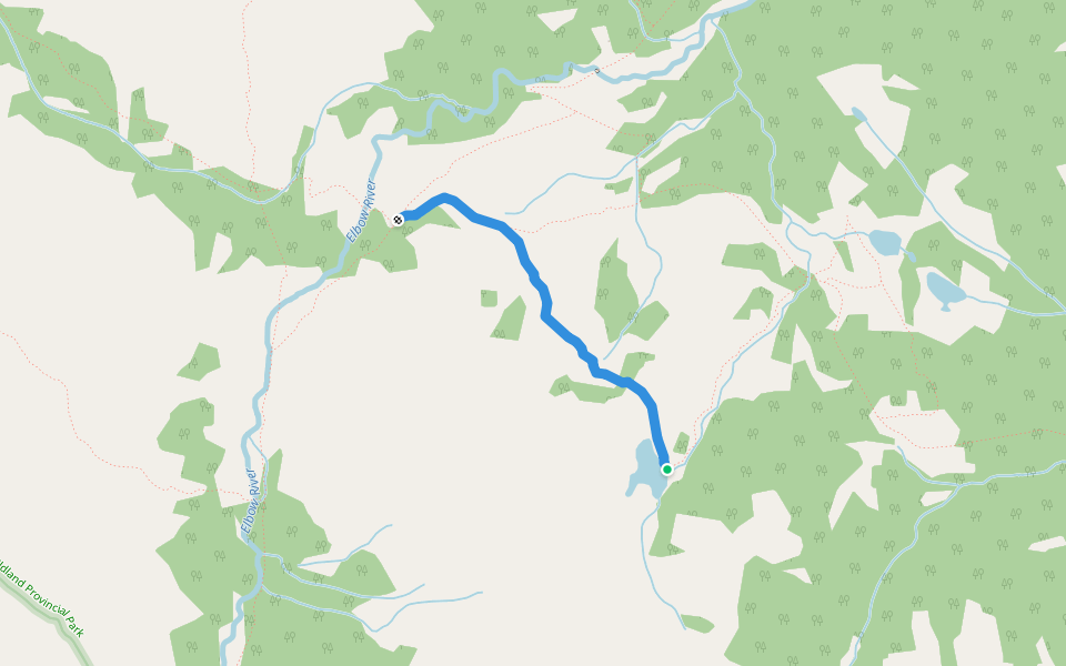 Middle Rae Lake Map Rae Lake Walking And Running Trail - Millarville, Alberta | Pacer