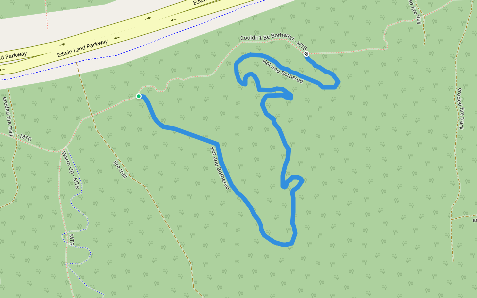 Hot and Bothered walking route map in Karabar