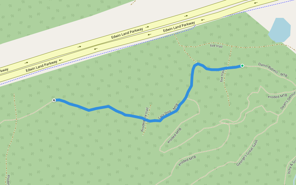 Lazy Dog - MTB walking route map in Karabar