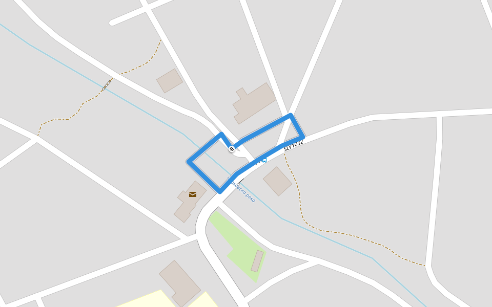 Площад walking route map in Bratya Kunchevi