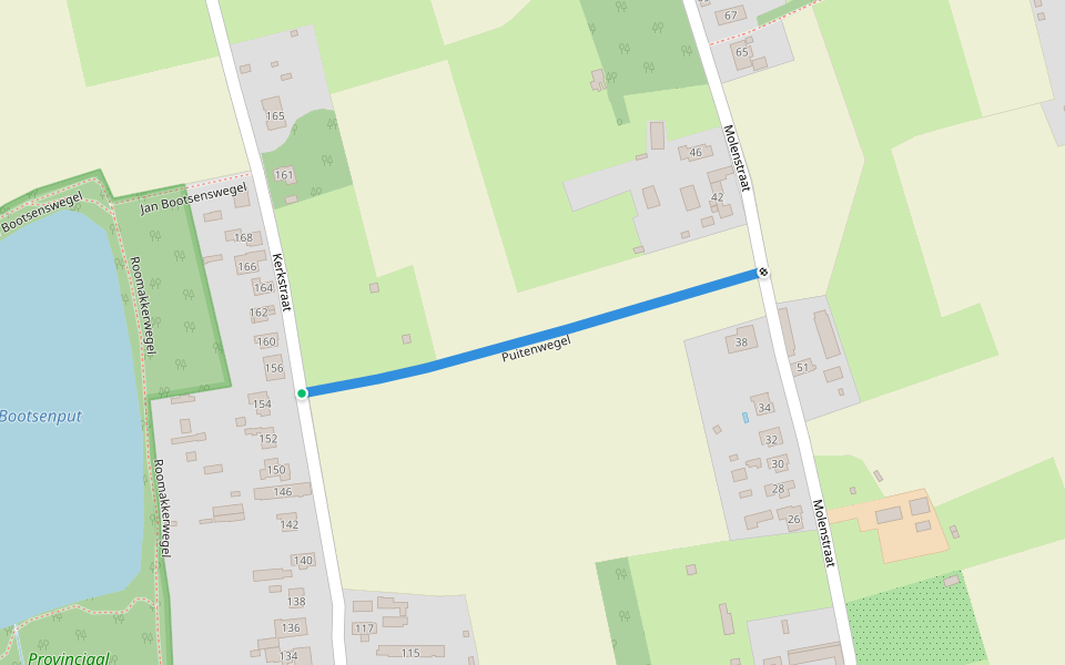 Puitenwegel walking route map in Temse