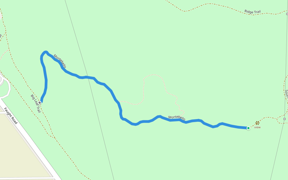 (steep, slippery) walking route map in Larkfield-Wikiup