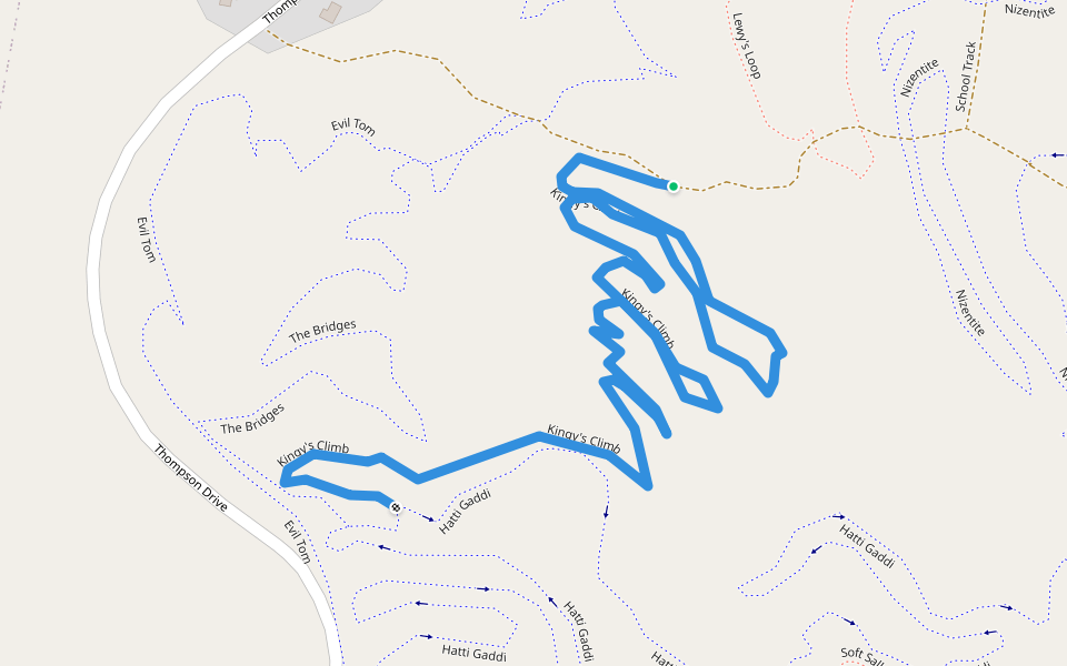 Kingy's Climb walking route map in Tathra