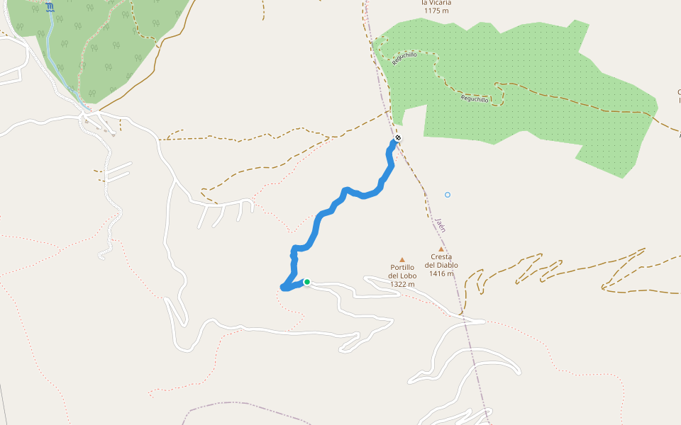 Conejera walking route map in Torredelcampo