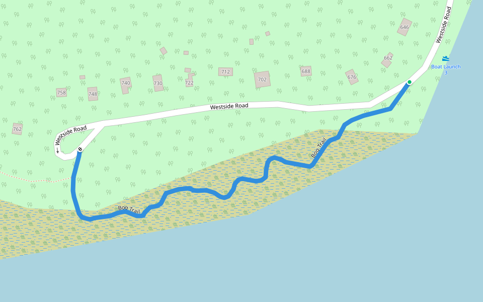 Bog Trail walking route map in Philipsburg