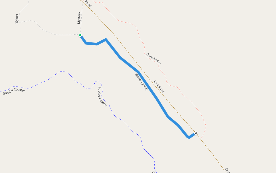 Blazer (gone) walking route map in Carnation