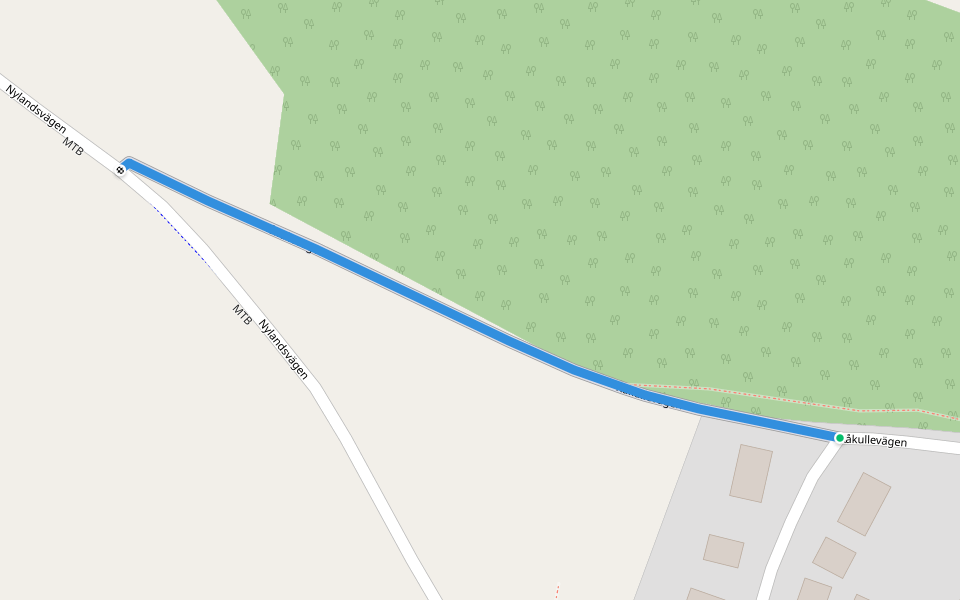 Kåkullevägen walking route map in Bollnäs