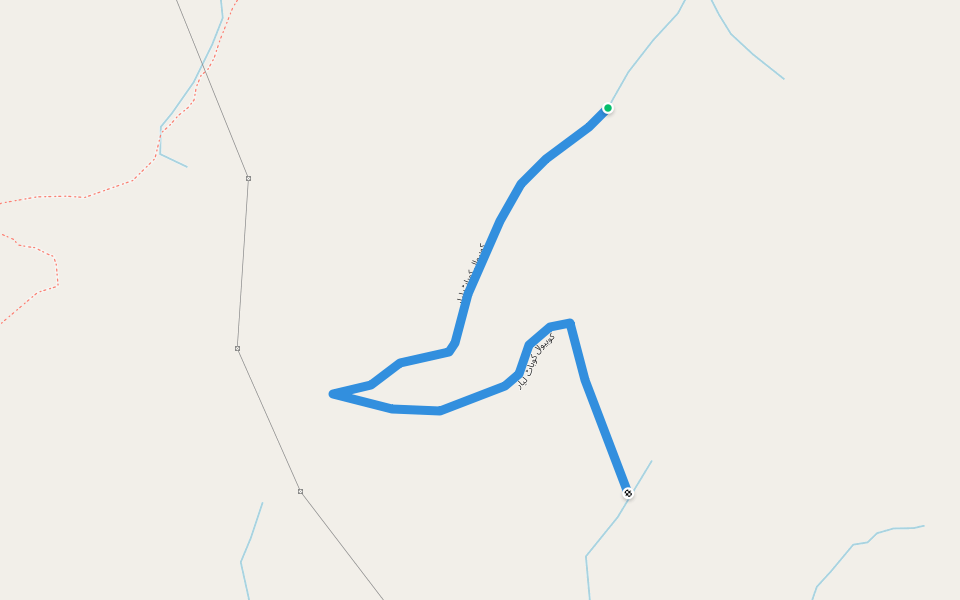 کوہیوال کوہاٹ لیار walking route map in Darra Adam Khel