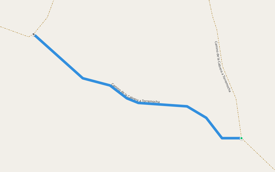 Camino de la Cabrera a Torremocha walking route map in Sigüenza