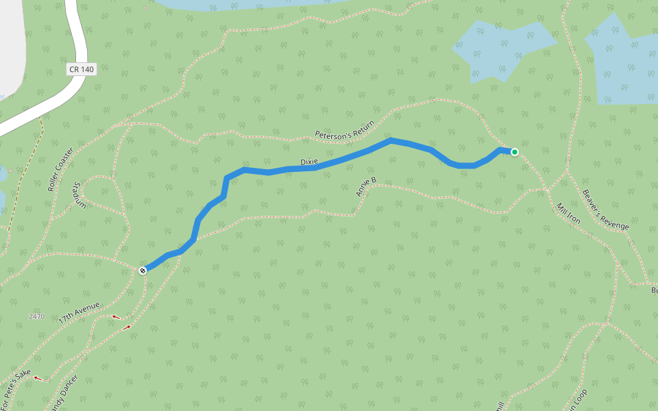 Dixie walking route map in Nederland