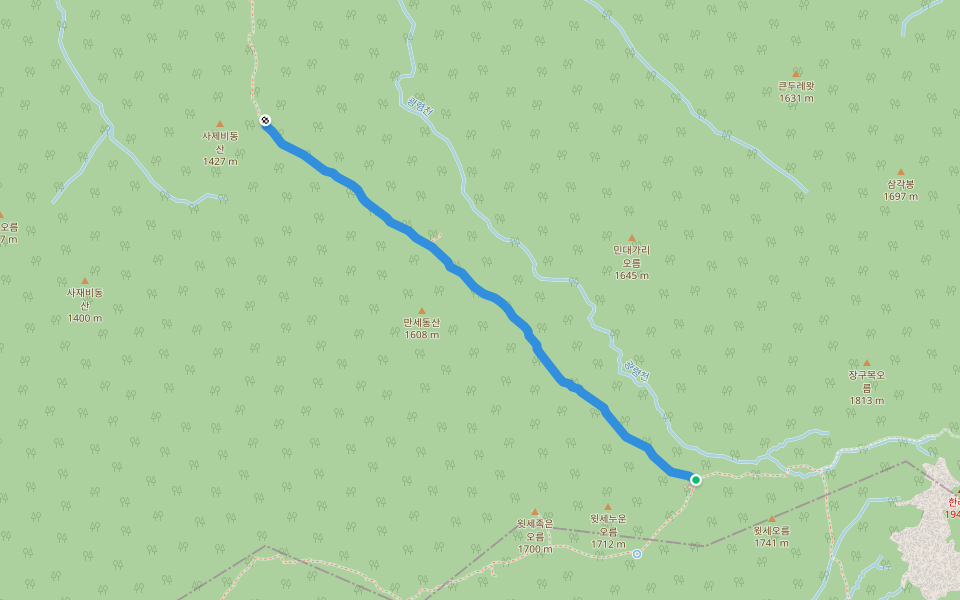 어리목-윗세 코스 (2:00)