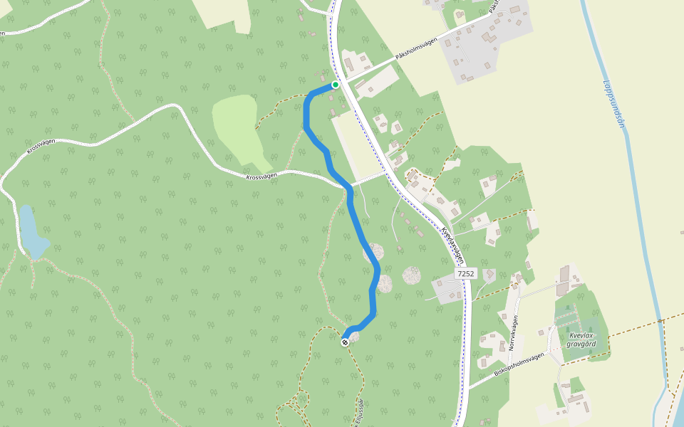Knip-Elljusspår walking route map in Norrvik