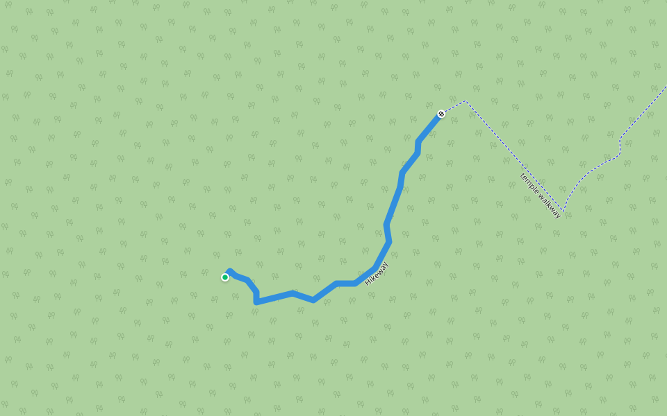 Hikeway walking route map in Rundh Shahpur