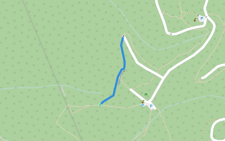 שוויצריה הקטנה walking route map in Nesher