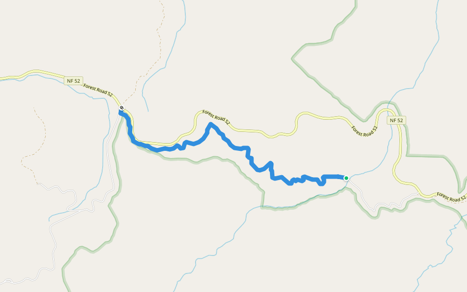 Tower Loop Trail walking route map in Ukiah