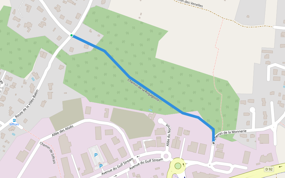 Chemin de la Rogaglotte walking route map in Pornichet