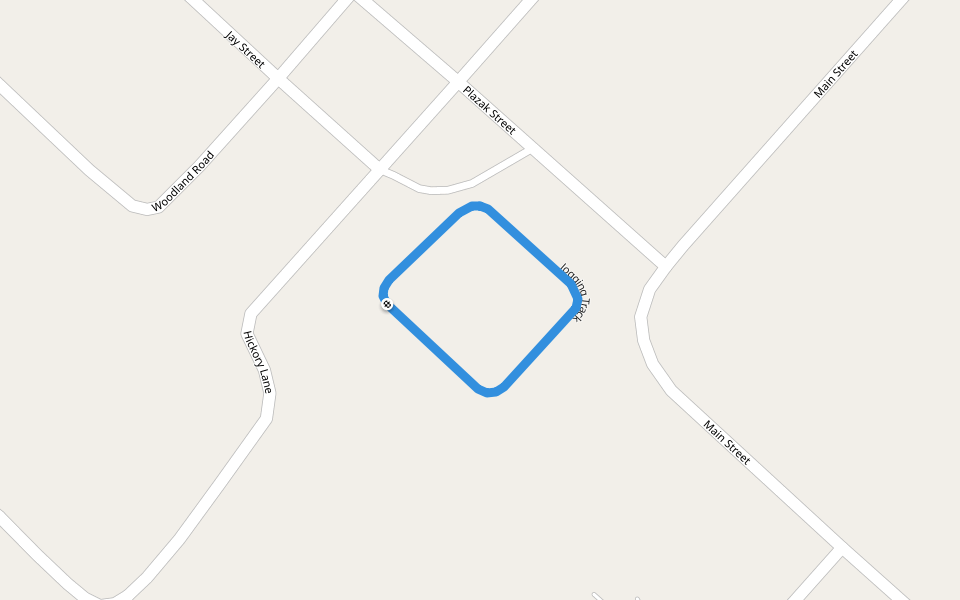 Jogging Track walking route map in West Leechburg