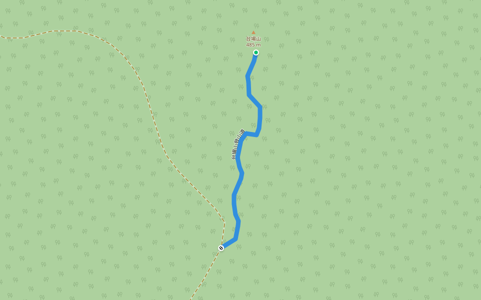 台場山登山道 walking route map in Hakodate