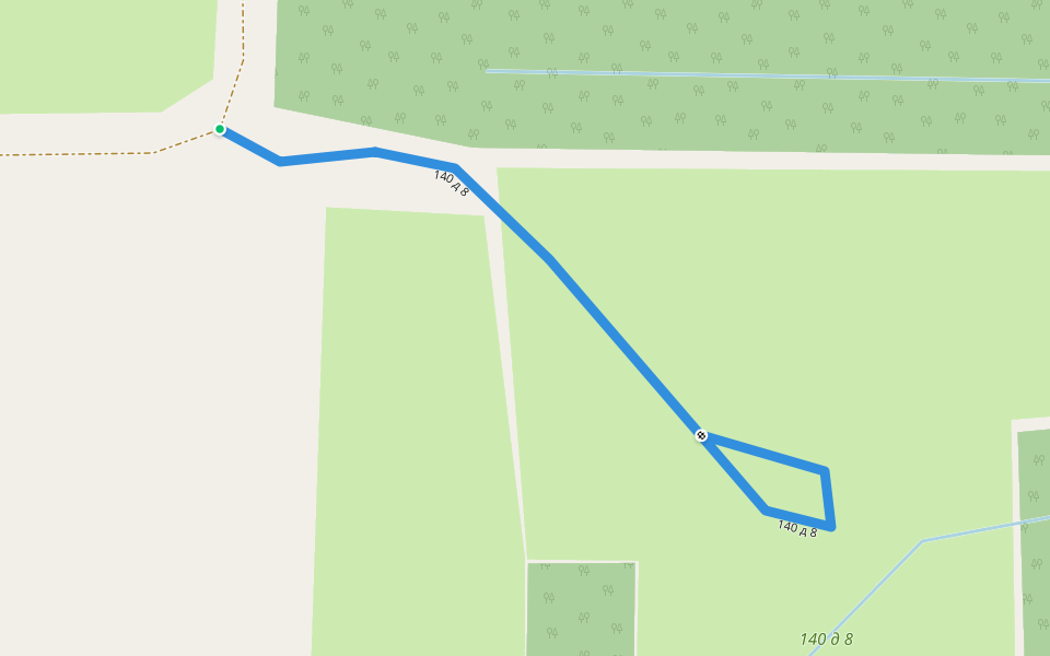 140 д 8 walking route map in Andriushinskaya