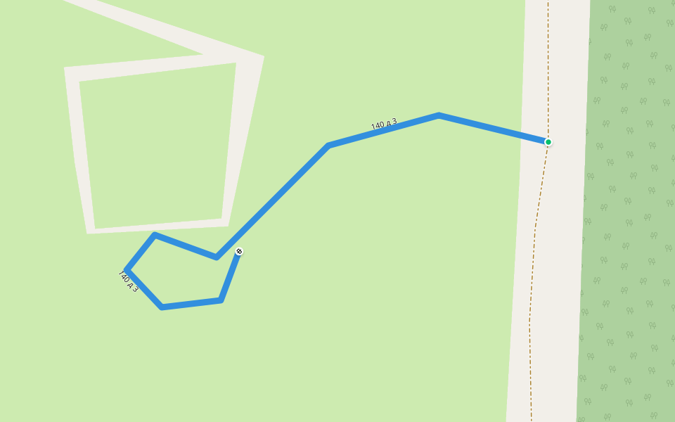 140 д 3 walking route map in Andriushinskaya