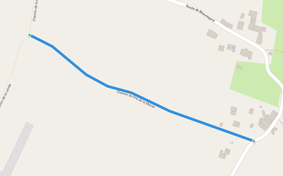 Chemin du Pré de la Masse walking route map in Batz-sur-Mer