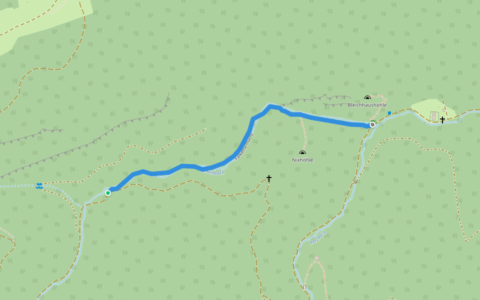 Falkenschlucht walking route map in Türnitz