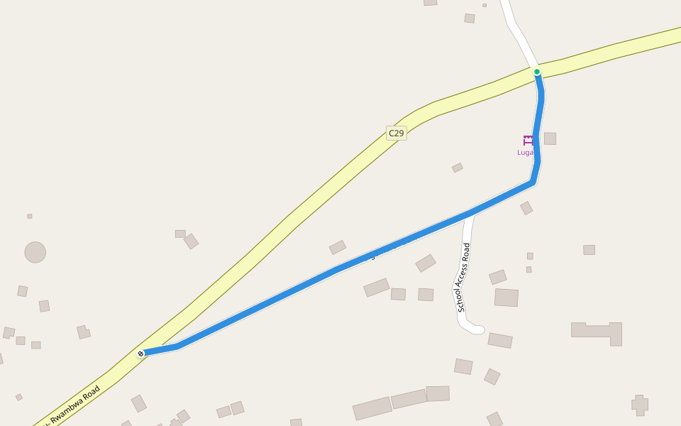 Sigomere Path walking route map in Lugare