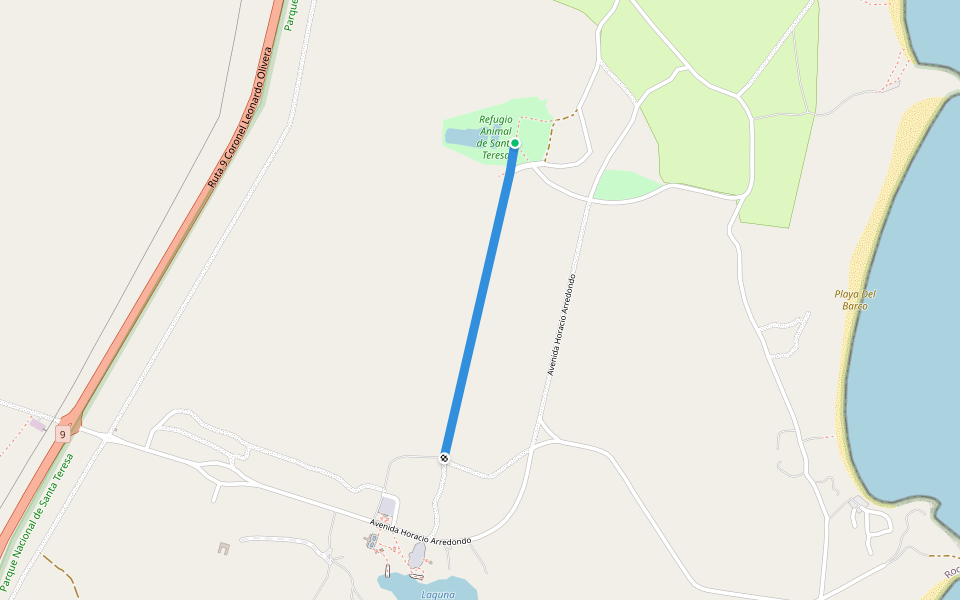 Camino Capatacia walking route map in Parallé