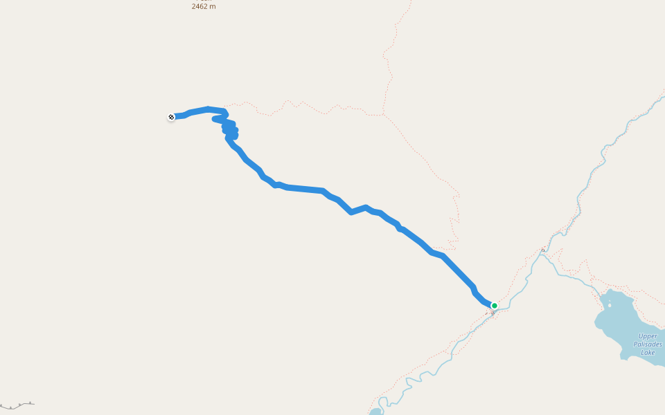 Chicken Springs Trail walking route map in Idaho Falls