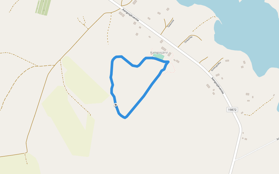 Valasistu kuntorata walking route map in Muonio