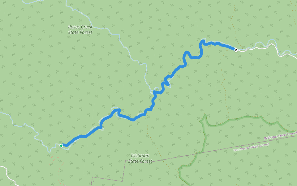 Kalang Road walking route map in Kalang
