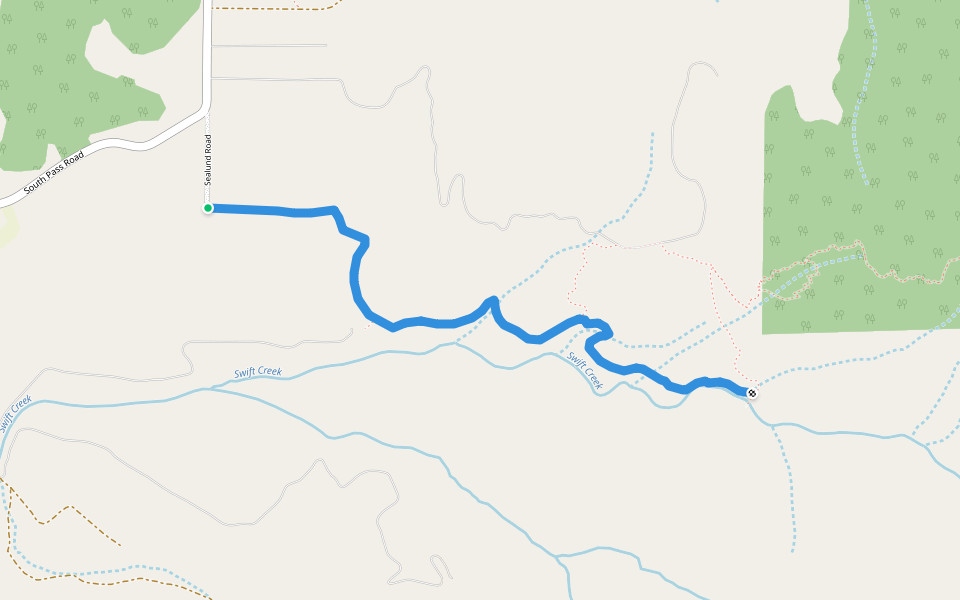 Gold Mine Trail walking route map in Everson