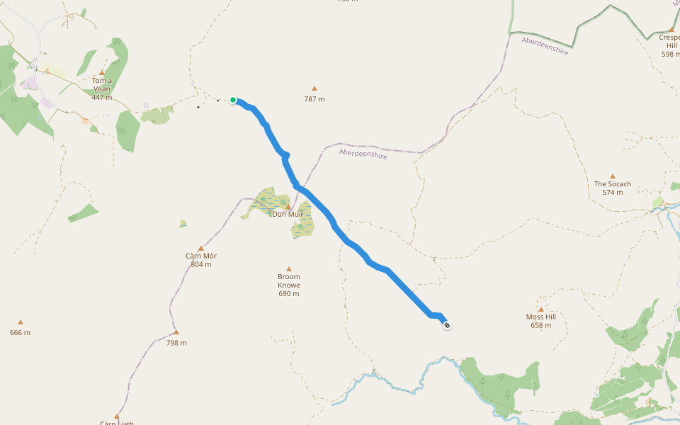 The Ladder Road walking route map in Chapeltown