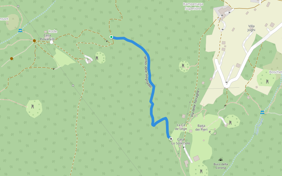 Senter dèle Stegnadèl walking route map in Soseto
