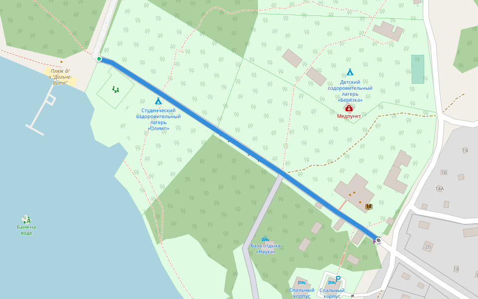 Центральная улица walking route map in Непряхинское сельское поселение