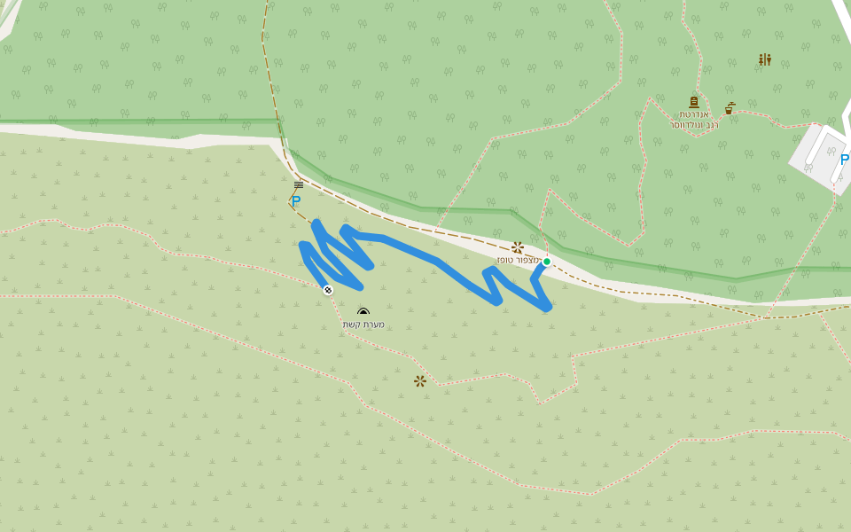 שביל נגיש walking route map in Adamit